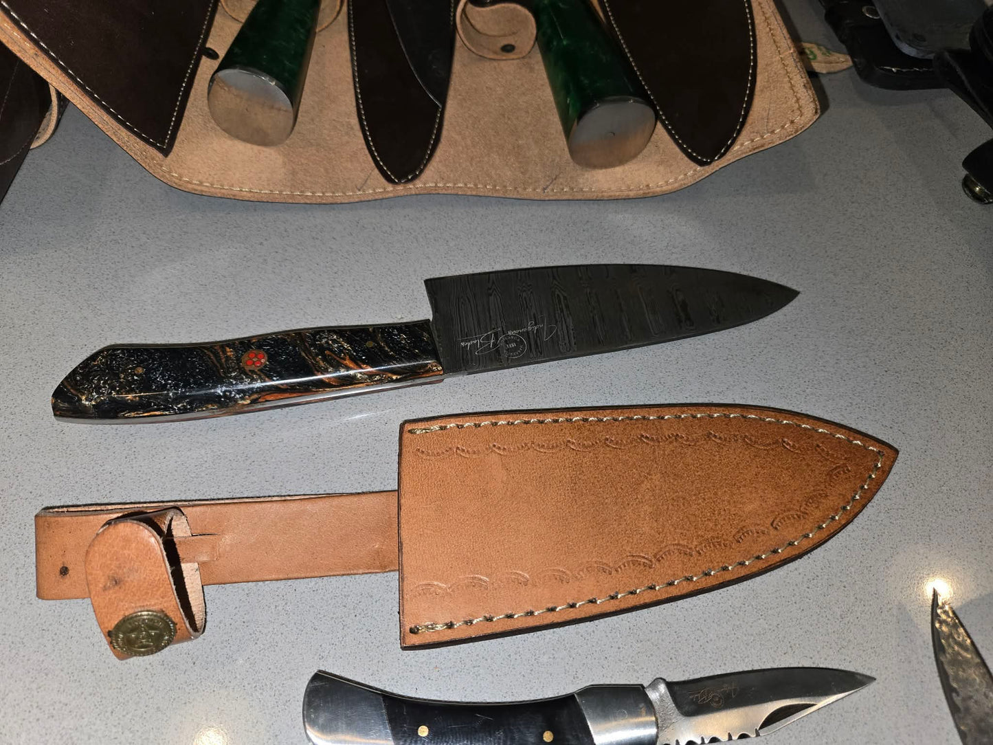 Small Damascus Chef’s Knife (Reduced Price!)