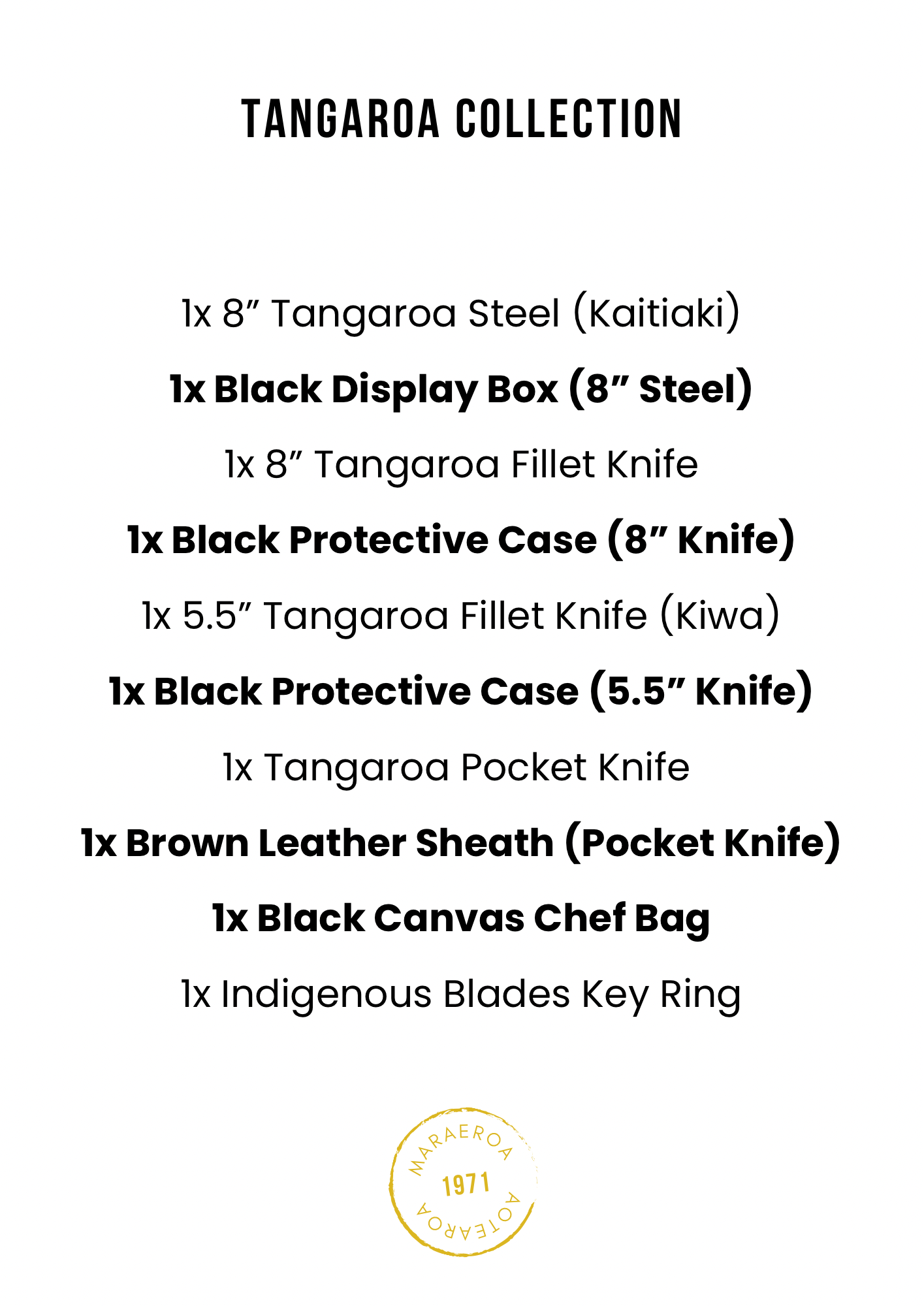 Tangaroa Collection (Father’s Day Special - 20% Off at Checkout)