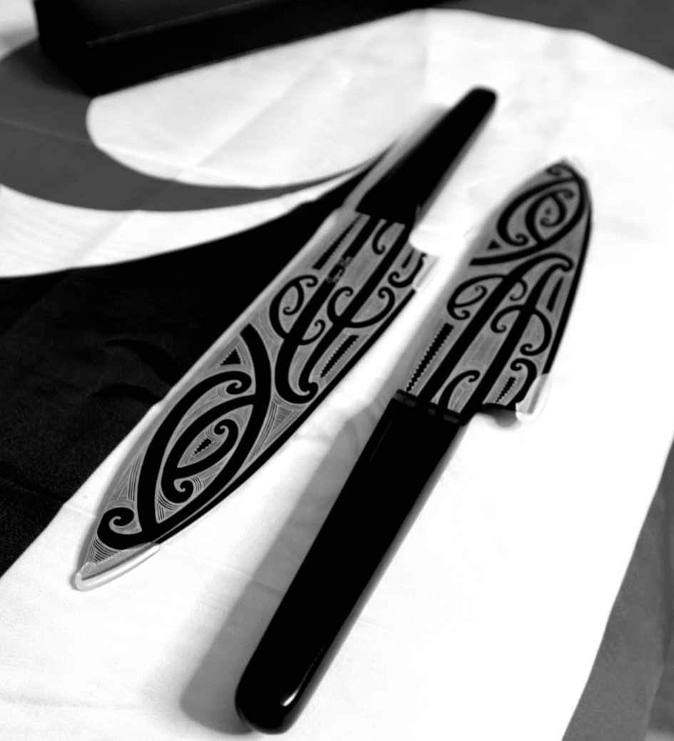 "Koi" Black Chef Knife