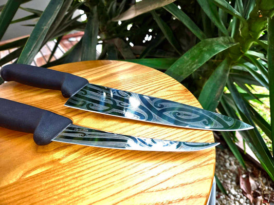 Māori Chef Knife (Free Boning Knife!)